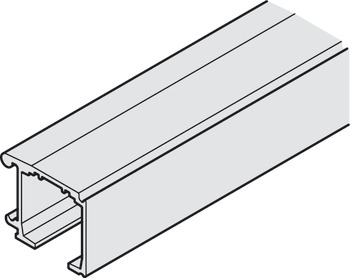 Einfachlaufschiene, Höhe: 32 mm, Montage mit Befestigungsschiene