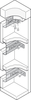 Griffmulde, horizontal, oben