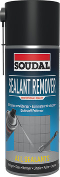 Reinigungsspray, Sealant Remover Soudal; entfernt Reste von Silikon, PU-Schaum und MS-Polymere